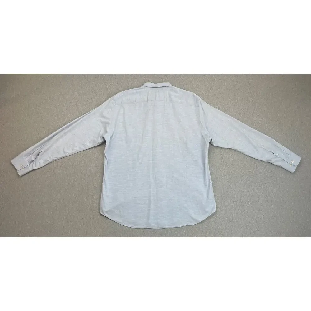Banana‎ Republic Shirt Mens XL Blue Cotton Soft Wash Tailored Slim Fit Button Up